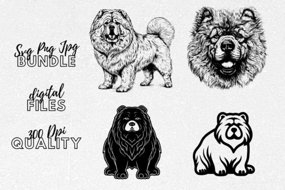 Cute Dog Clipart for Embroidery