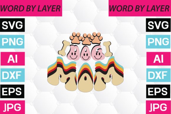 Dog Mom Retro Design