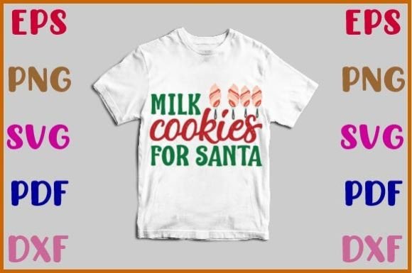 Milk Cookies for Santa SVG