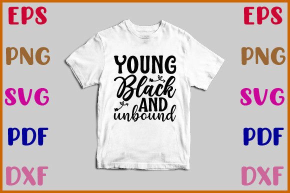 Young Black and Unbound Svg